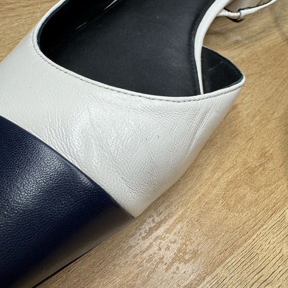 Veronica Beard Cecile Leather Cap-toe Slingback - Picture 5 of 11